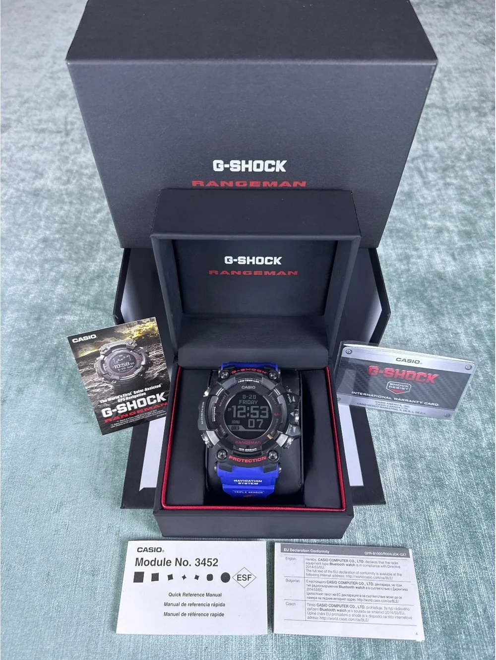 Casio G-Shock Rangeman GPR-B1000 GPS Watch Blue